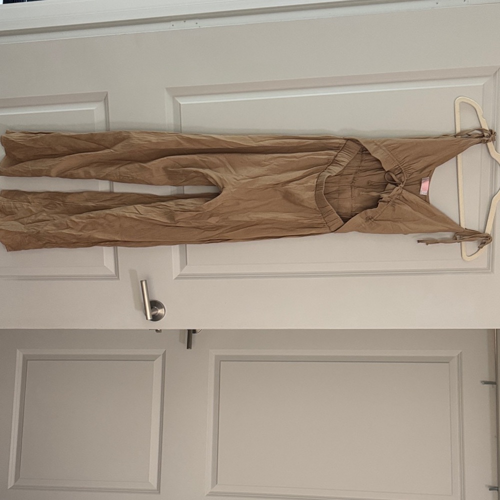 Tan Jumpsuit